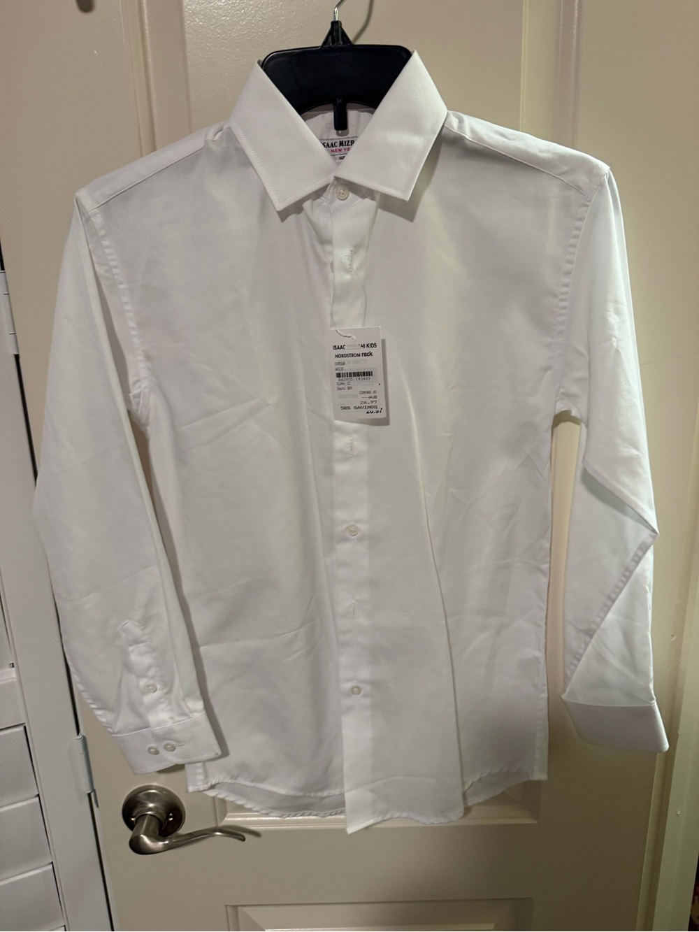 Isaac Mizrahi White Button-Down Dress Shirt
